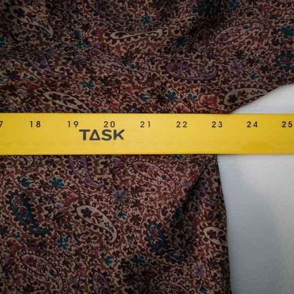 Northern Reflections Ladies Size Large Multi Colored Paisley Pattern Blouse - Picture 7 of 9